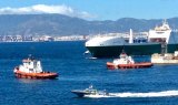 Ro-Ro ship sails into Gibraltar under heavy security escort